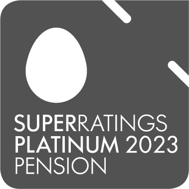 SuperRatings Pension platinum award 2023