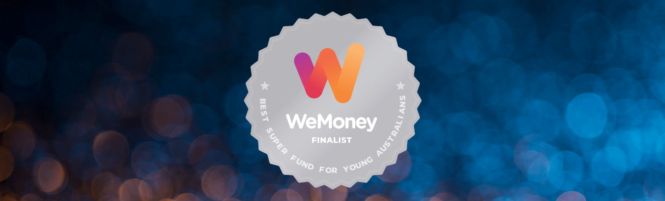 WeMoney best super fund for young Australians finalist logo