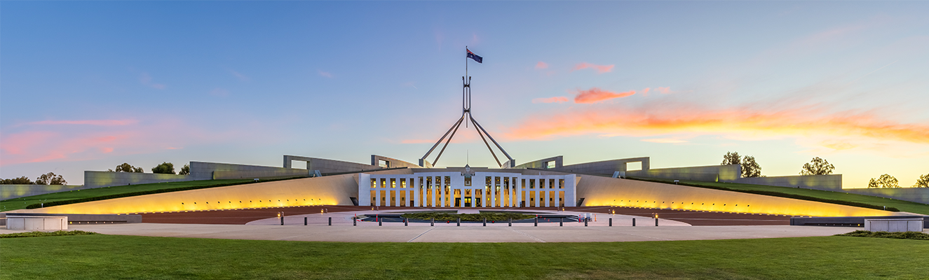 Parliament House in Canberra